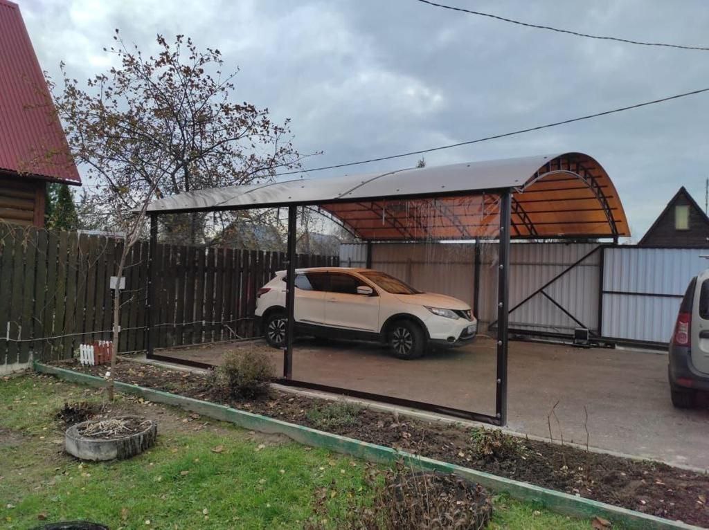 Прозрачные шторы ПВХ для навеса под автомобиль в Больших Вязёмах